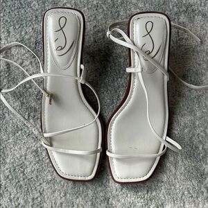 Sam Edelman white kitten heels